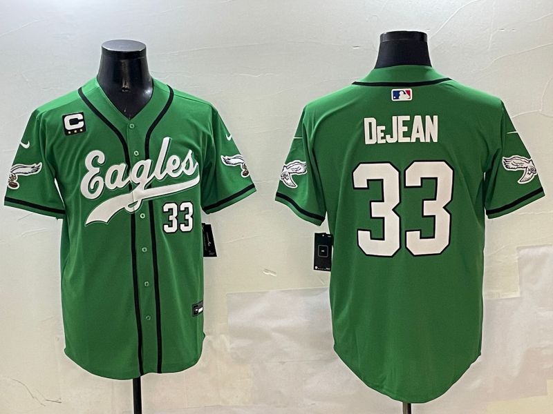 Men Philadelphia Eagles #33 Dejean Green three generations Jointly Name 2025 Nike Limited NFL Jersey style 1->philadelphia eagles->NFL Jersey